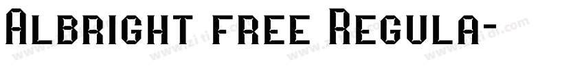 Albright free Regula字体转换